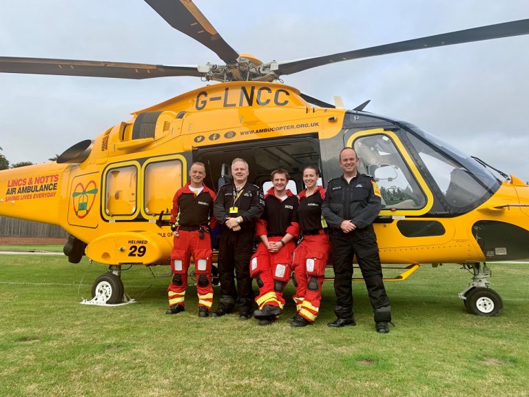 Lincs & Notts Air Ambulance sign off 2021 as busiest year in charity’s history.