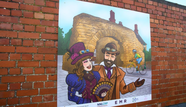 EMR team up with school pupils and local artist for Lincoln-inspired artwork