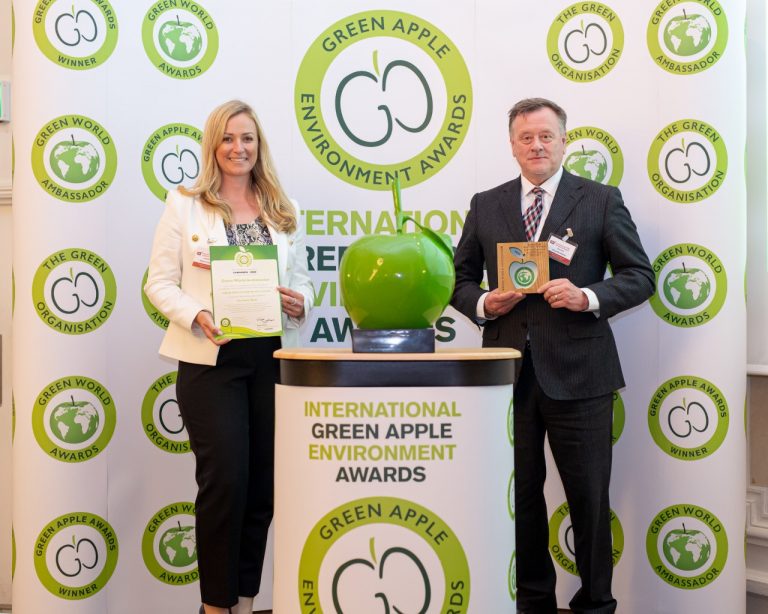 Cawarden honoured with Green World Ambassador status 2022 at special ceremony in London