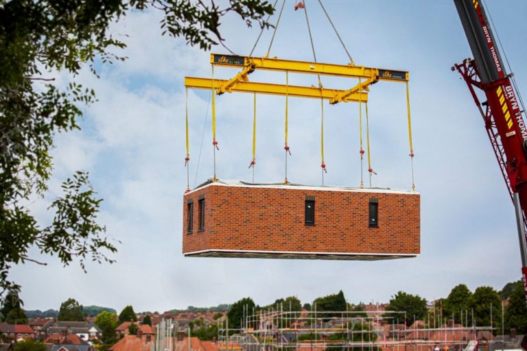 Arnold’s first factory-built homes installed