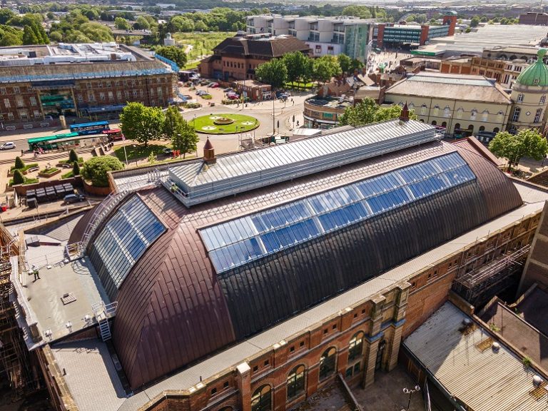 First phase of work transforming Derby’s historic Market Hall into attractive retail and leisure destination completes