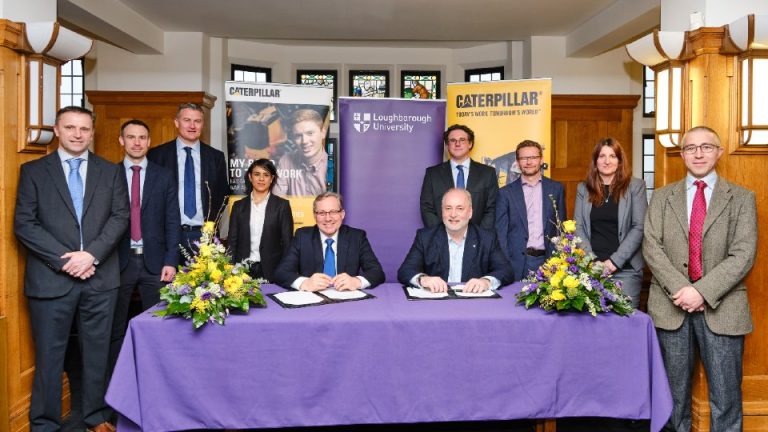 Loughborough University and Caterpillar reinforce strategic collaboration to accelerate innovative technologies for a reduced carbon future