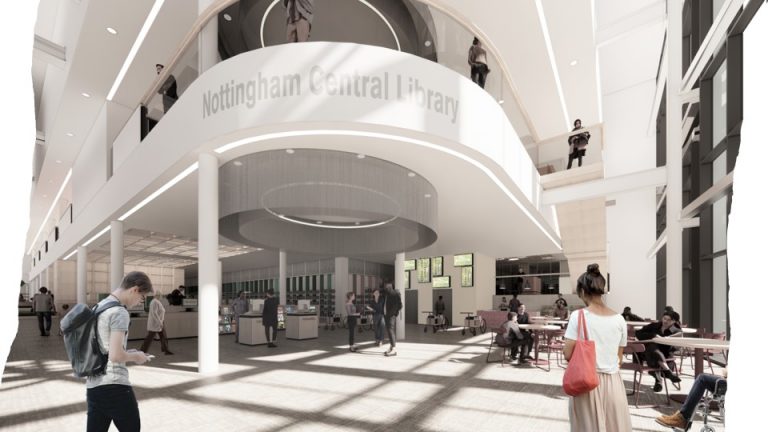Interior fit out starts to transform Nottingham’s new Central Library