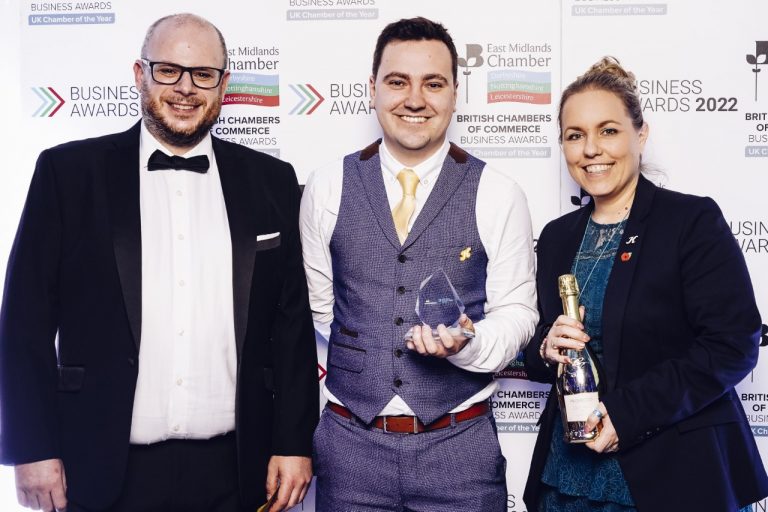 Katapult named Derbyshire Business of the Year at East Midlands Chamber Business Awards