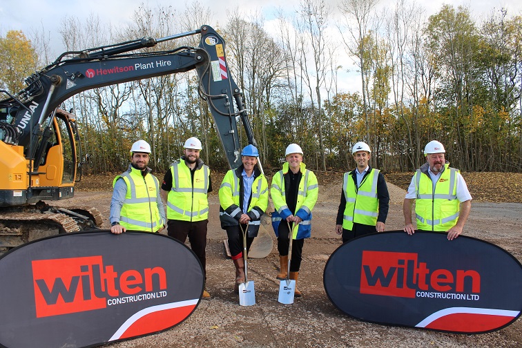 Ground-breaking ceremony marks start of building works on 40,000 sq ft development in Fleckney