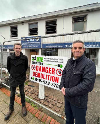 Tiles UK demolition paves the way for new £5m business and retail space in Stapleford