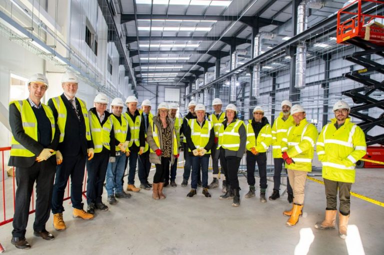 Construction milestone at new Derby centre for low-carbon research