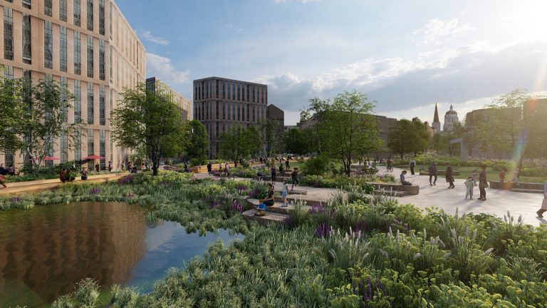 New ‘Green Heart’ to take shape in 2023 following year of progress for Nottingham’s Broad Marsh