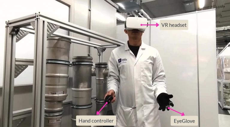 Wearable system allowing engineers to ‘see’ with their hands trialled for aerospace industry use in Nottingham