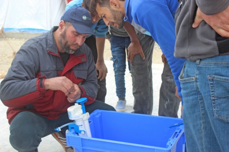 Derby based Aquabox filters provide safe drinking water for earthquake victims