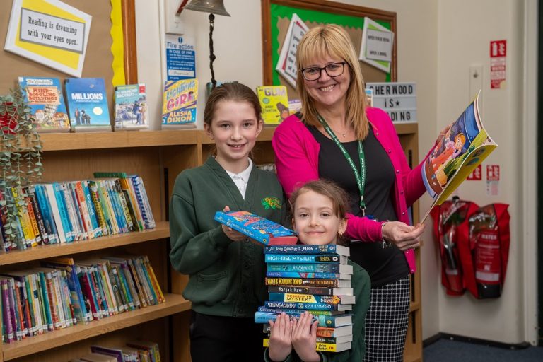 Housebuilder fulfills Nottinghamshire school’s reading wishes