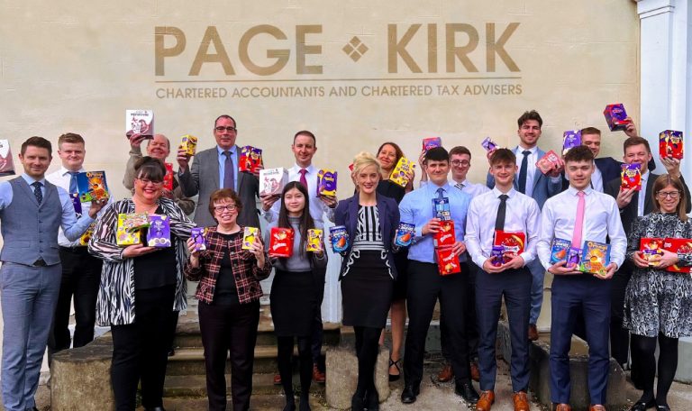 Accountancy team goes eggstra mile for kids this Easter