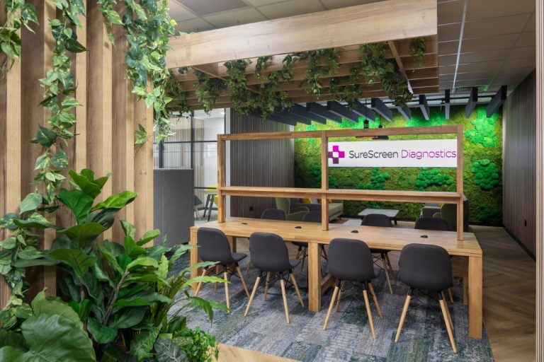 DSP (Interiors) unveils new agile offices for Surescreen Diagnostics