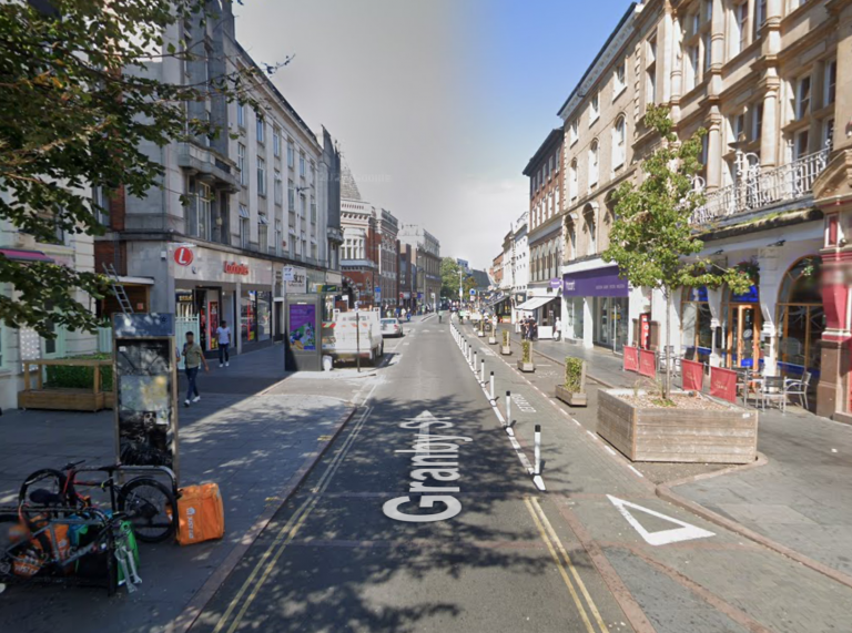 Work starts to make permanent Granby Street pop-up pedestrian scheme