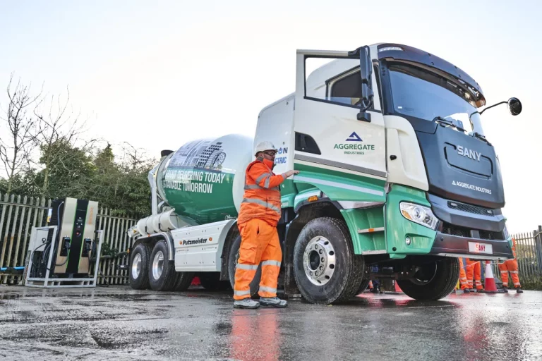 Aggregate Industries adds electric cement mixer truck to its fleet