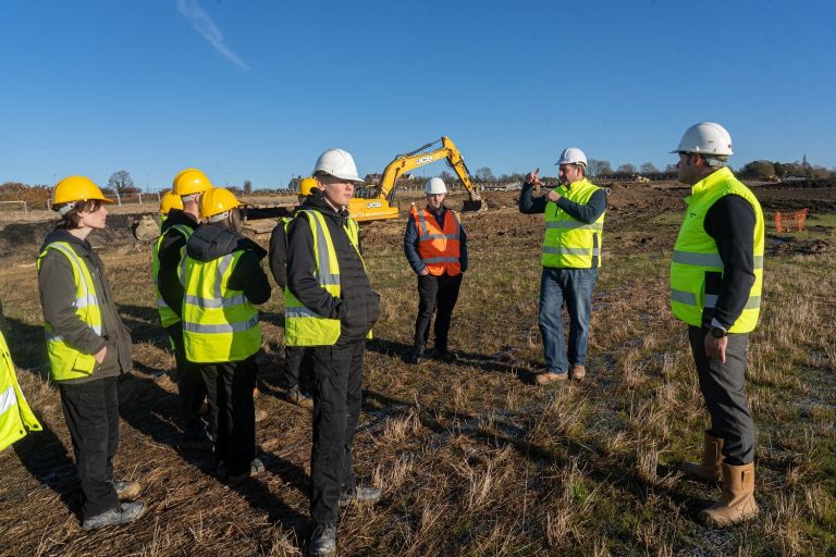 Students visit innovative new construction training centre