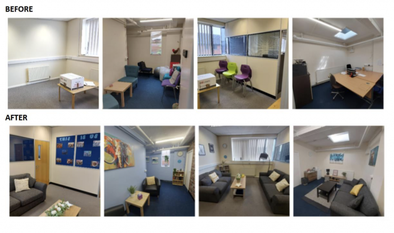 Charity’s office refurbishments reach completion after receiving grant