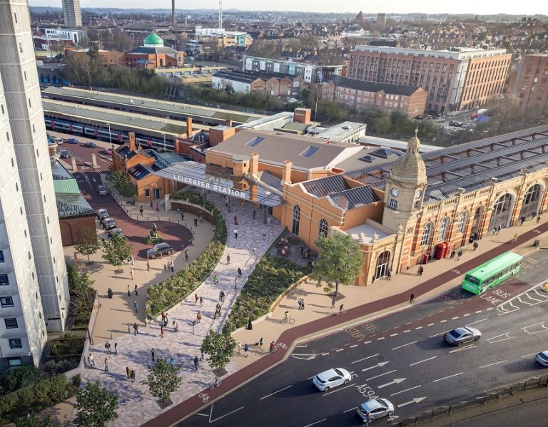 Work begins to make space for Leicester railway station transformation