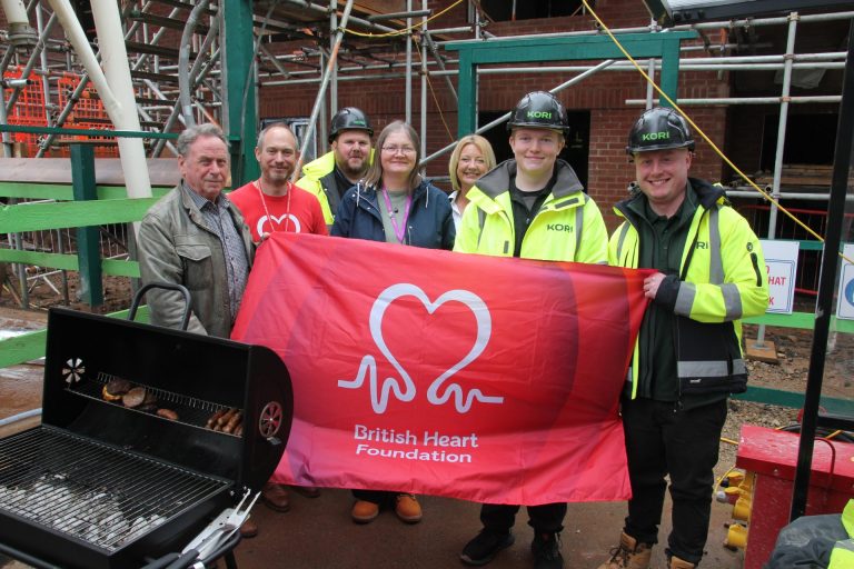 Construction business celebrates 15 years with heart charity tie up