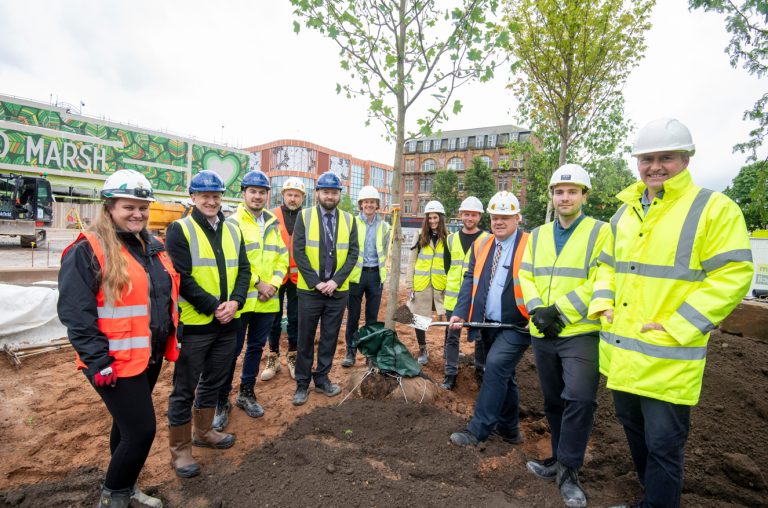 Building work well underway on Nottingham’s Green Heart