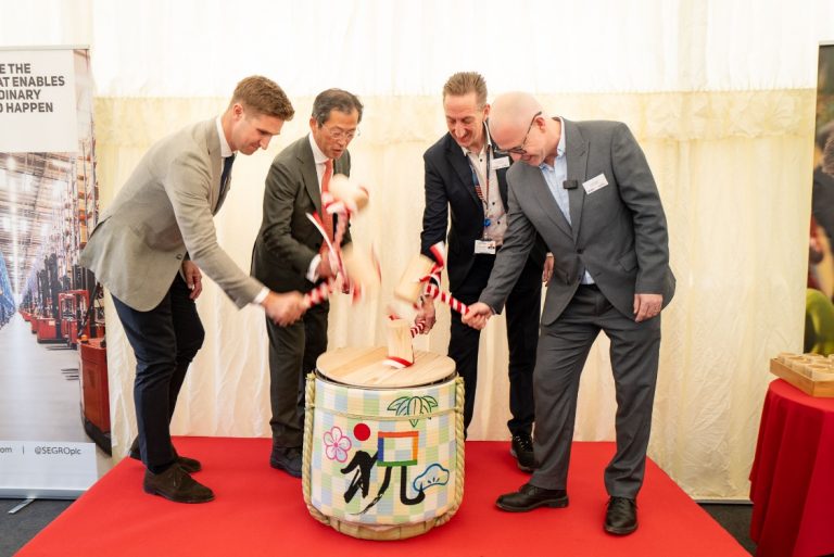 Traditional Japanese ceremony marks start of work on major facility at Northampton logistics park