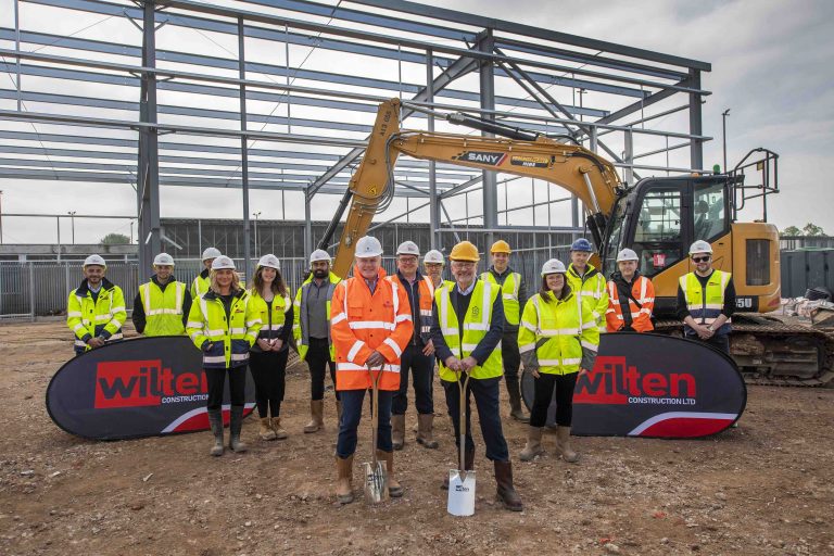 Milestone celebrated at £6.25m light industrial scheme in Leicester
