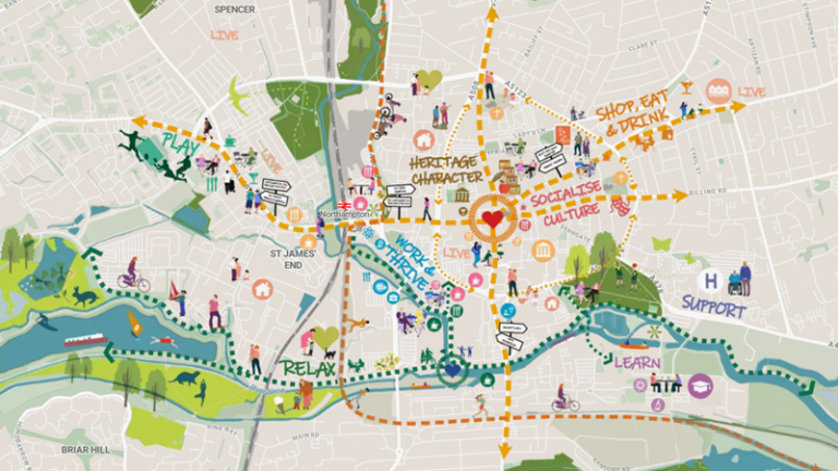Northampton launches masterplan to revitalise its town centre