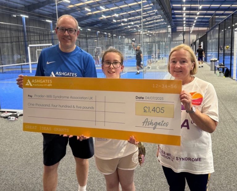 East Midlands professional services experts raise nearly £1,500 for PWSA on the padel court