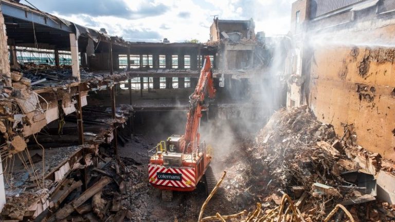 Major demolition works underway as regeneration of Northampton’s town centre gathers pace