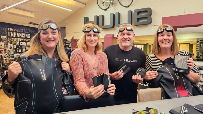 Repurposed wetsuits and goggles help HUUB raise cash for city charities